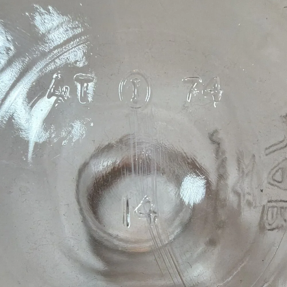 Vintage Mason Jar Star Embossed 